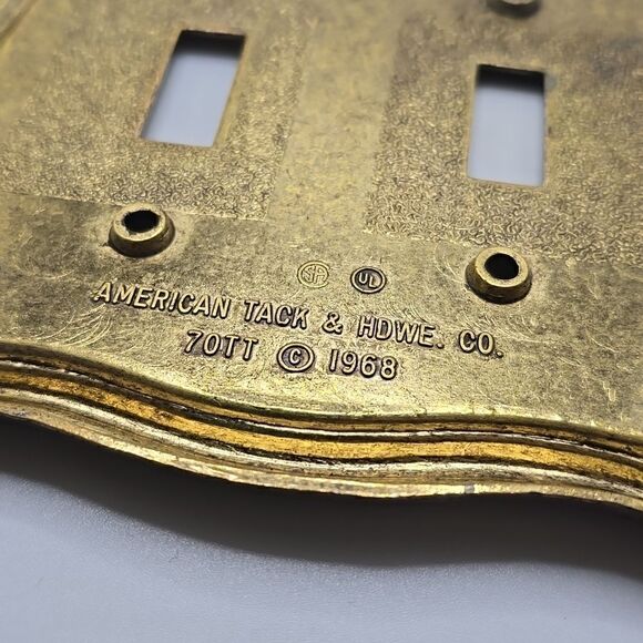 American Tack & Hardware Co. | metal double light switch plates - Picture 3 of 4